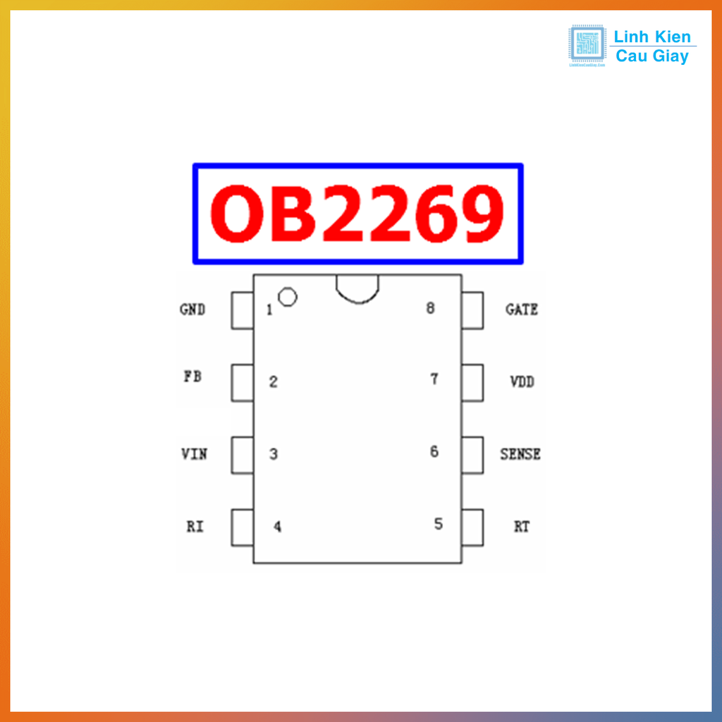 Linh kiện IC nguồn OB2269CP chân dán SOP8