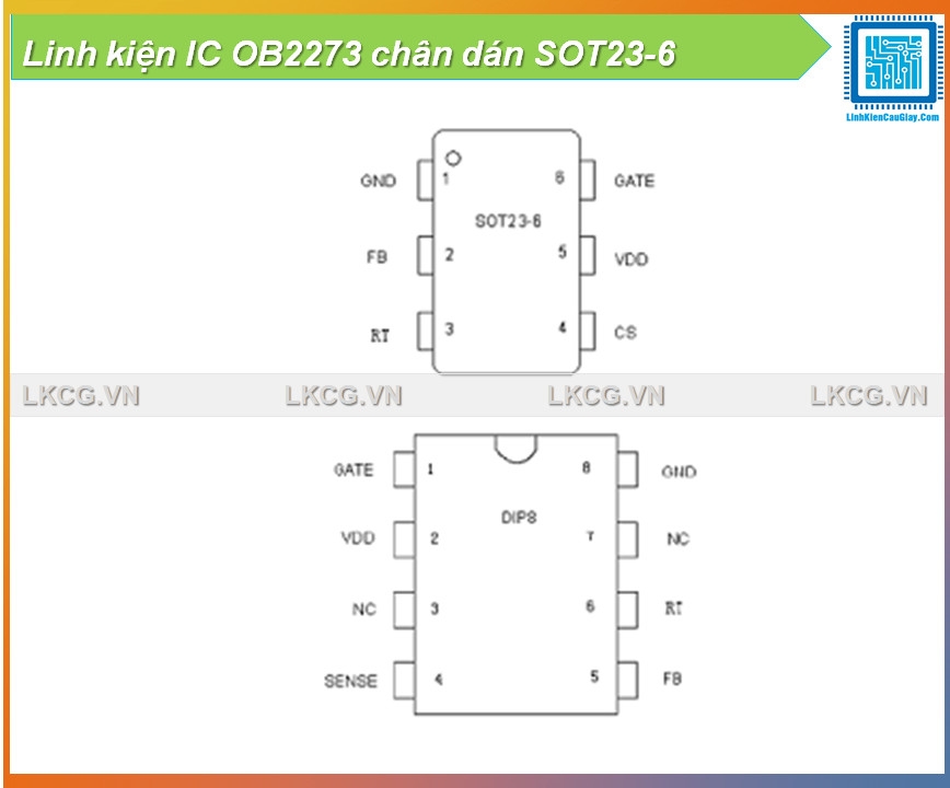 Linh kiện IC OB2273 chân dán SOT23-6