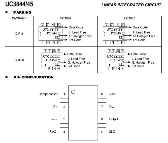 Linh kiện IC UC3845