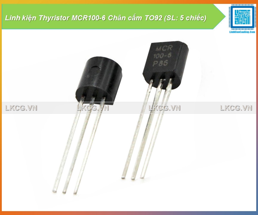 Linh kiện Thyristor MCR100-6 Chân cắm TO92 (SL: 5 chiếc)