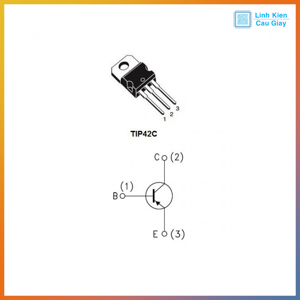 Linh kiện TIP42C Transistor PNP TO-220