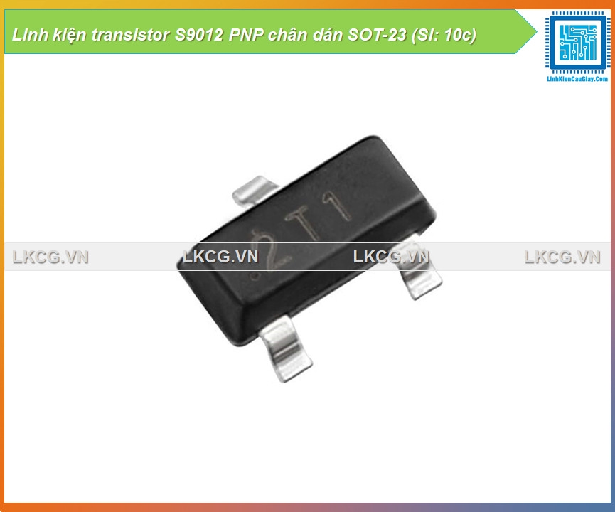 Linh kiện transistor S9012 PNP chân dán SOT-23 (Sl: 10c)