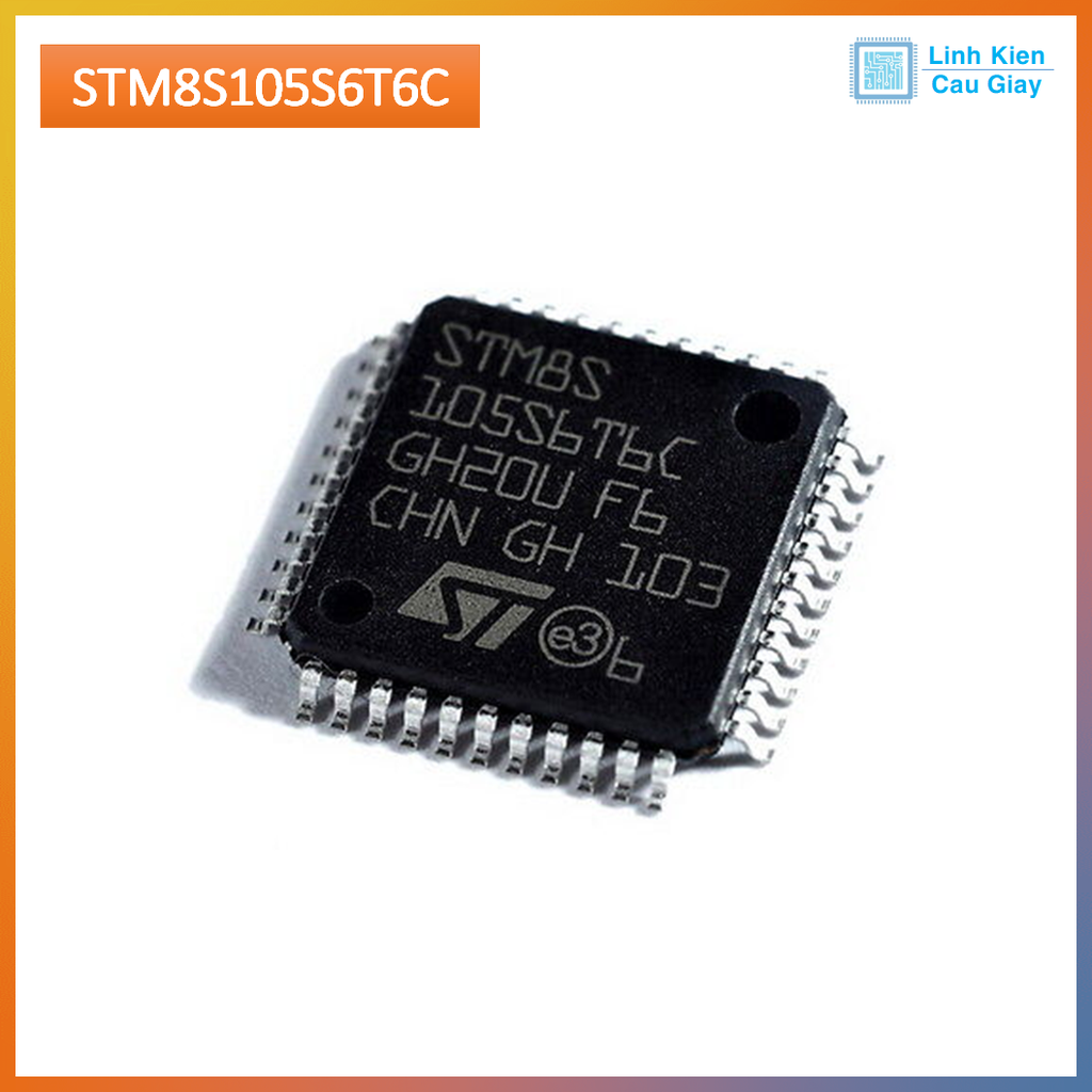Linh kiện vi điều khiển STM8S105S6T6C