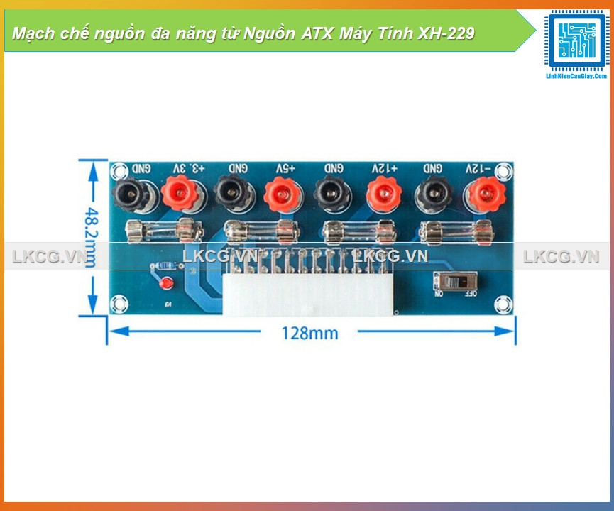 Mạch chế nguồn đa năng từ Nguồn ATX Máy Tính XH-229