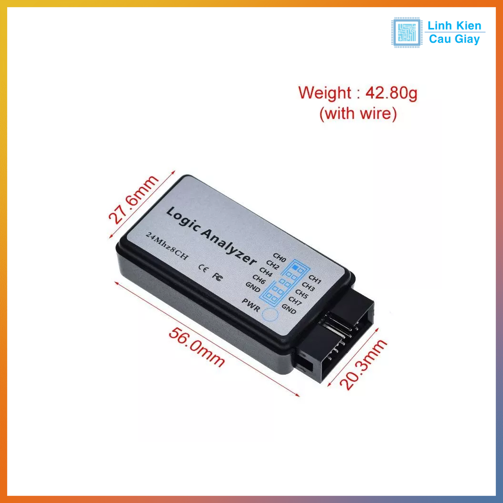 Mạch Gỡ Lỗi USB 8 Kênh MCU ARM FPGA Debug 24M