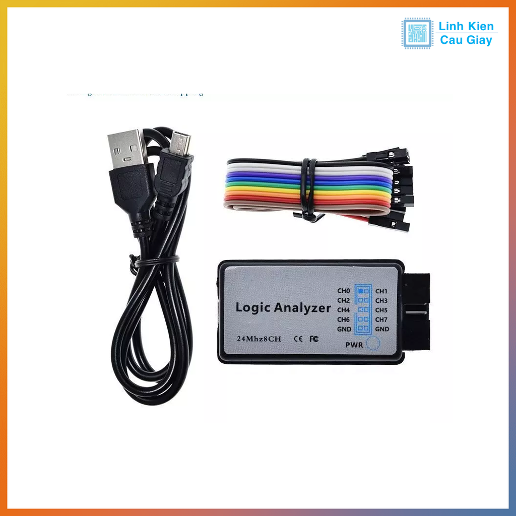 Mạch Gỡ Lỗi USB 8 Kênh MCU ARM FPGA Debug 24M