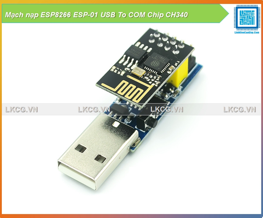 Mạch nạp ESP8266 ESP-01 USB To COM Chip CH340