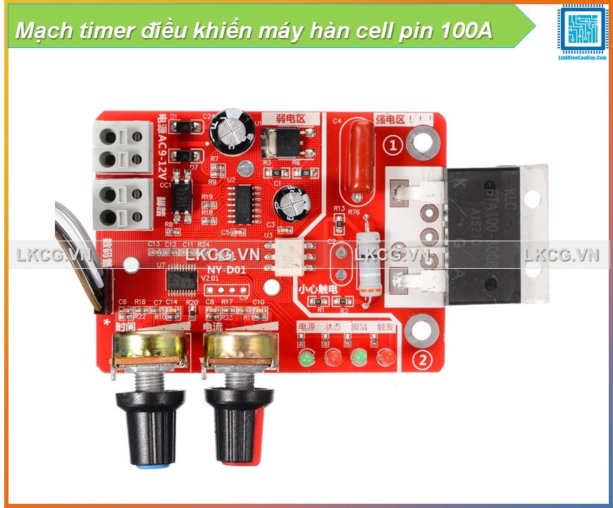 Mạch timer điều khiển máy hàn cell pin 100A