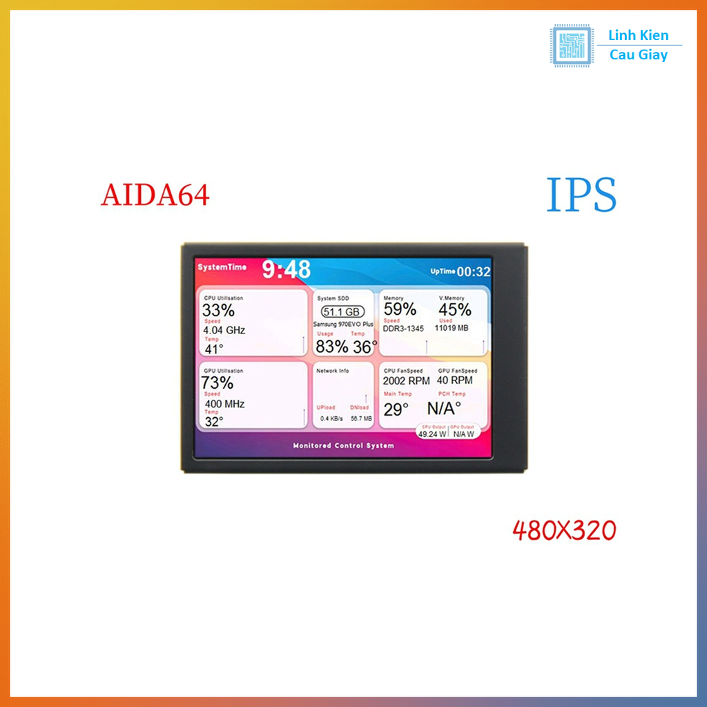 Màn hình phụ 3.5 inch ISP cổng Type C