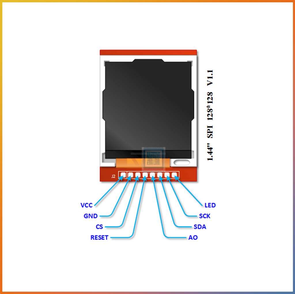 Màn hình LCD TFT 1.44 Inch Giao tiếp SPI