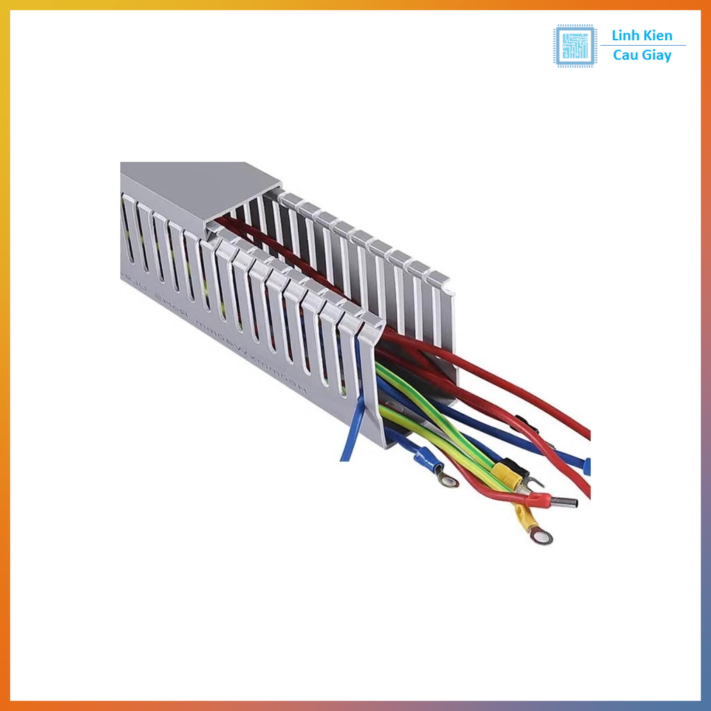 Máng nhựa đi dây điện nhiều loại 25x25mm, 30x25mm, 20x20mm, 40x30mm