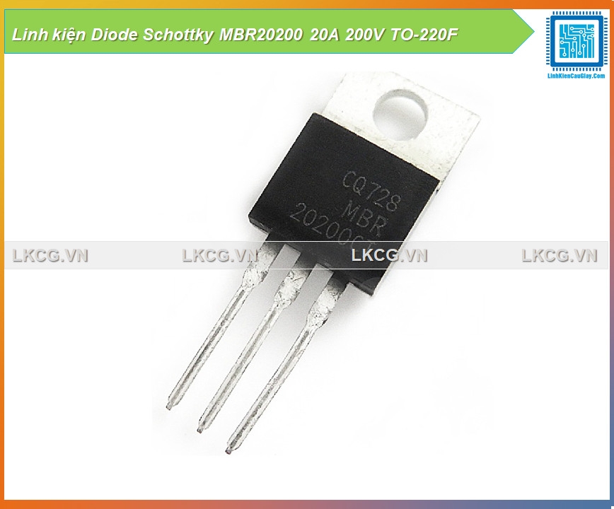 Linh kiện Diode Schottky MBR20200 20A 200V TO-220F