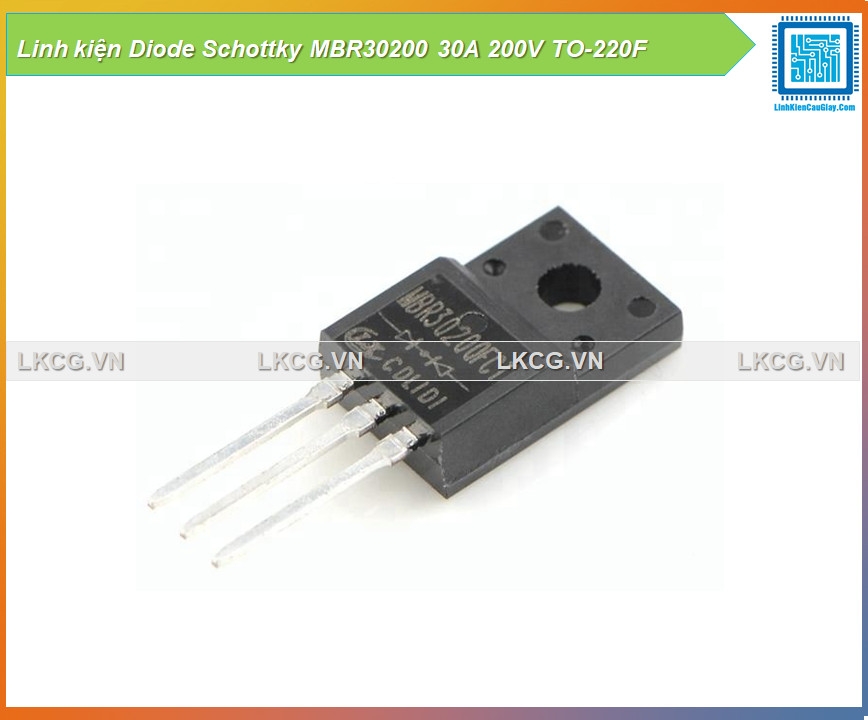 Linh kiện Diode Schottky MBR30200 30A 200V TO-220F