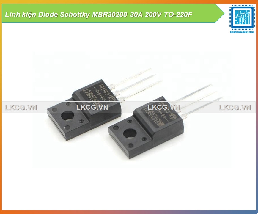 Linh kiện Diode Schottky MBR30200 30A 200V TO-220F