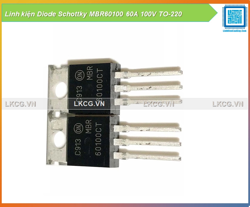 Linh kiện Diode Schottky MBR60100 60A 100V TO-220