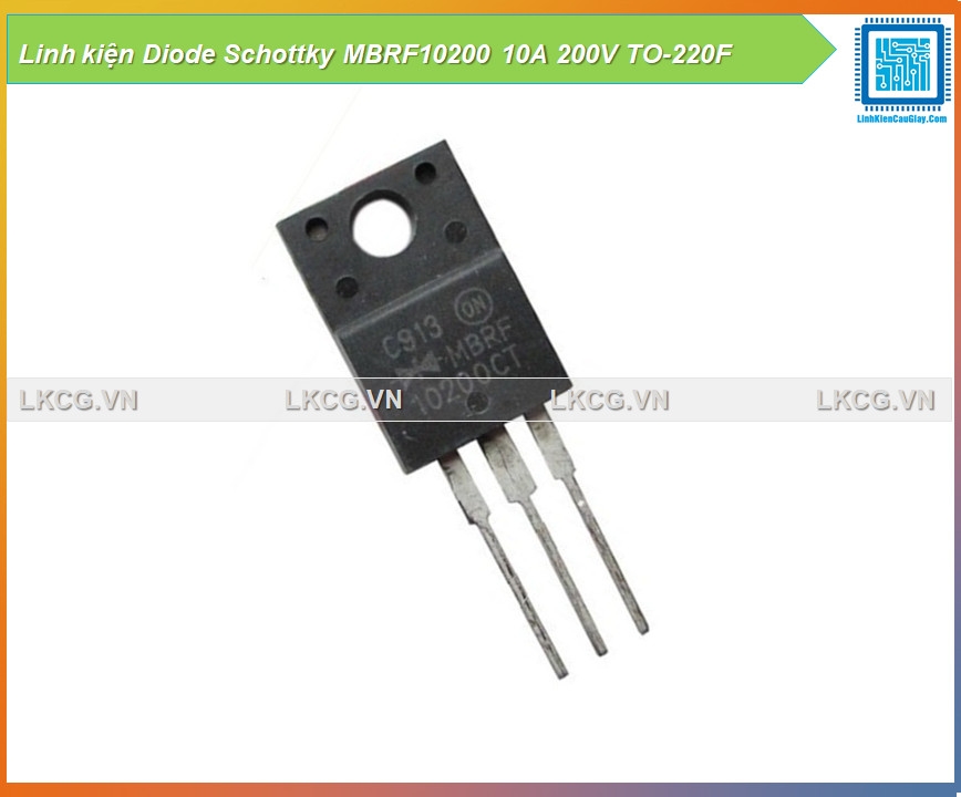 Linh kiện Diode Schottky MBRF10200 10A 200V TO-220F