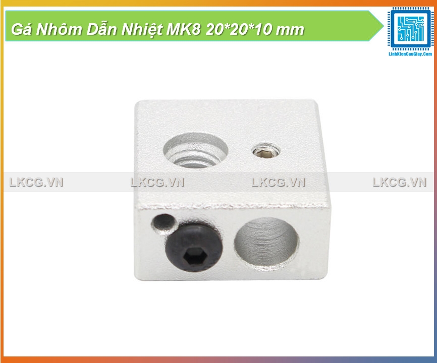 Gá Nhôm Dẫn Nhiệt MK8 20*20*10 mm