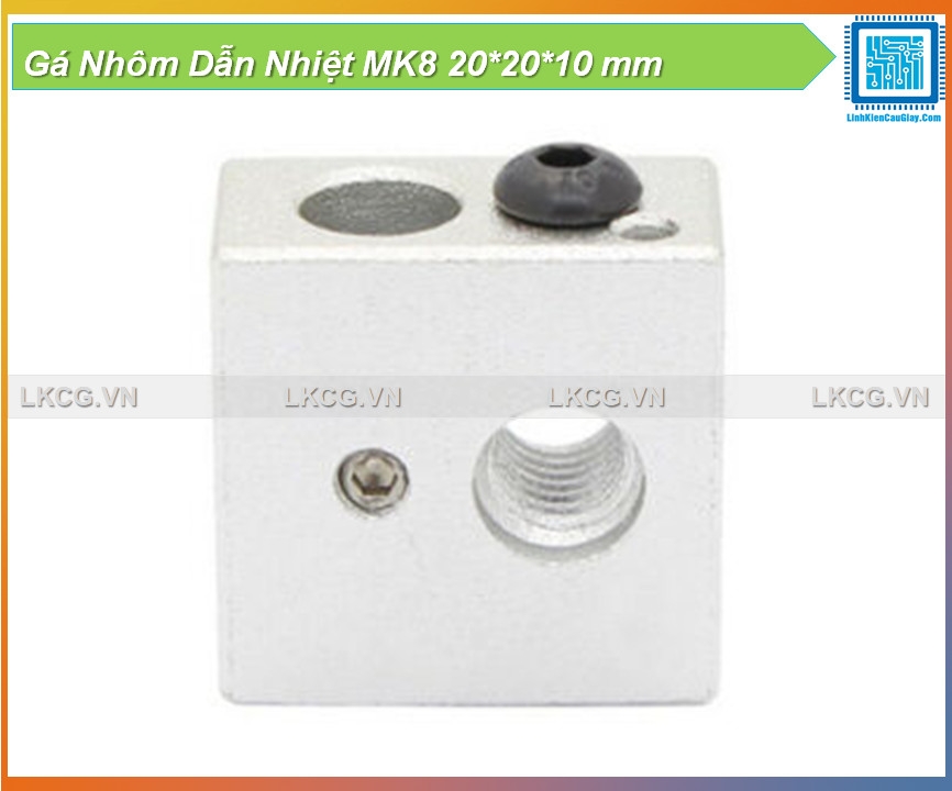 Gá Nhôm Dẫn Nhiệt MK8 20*20*10 mm