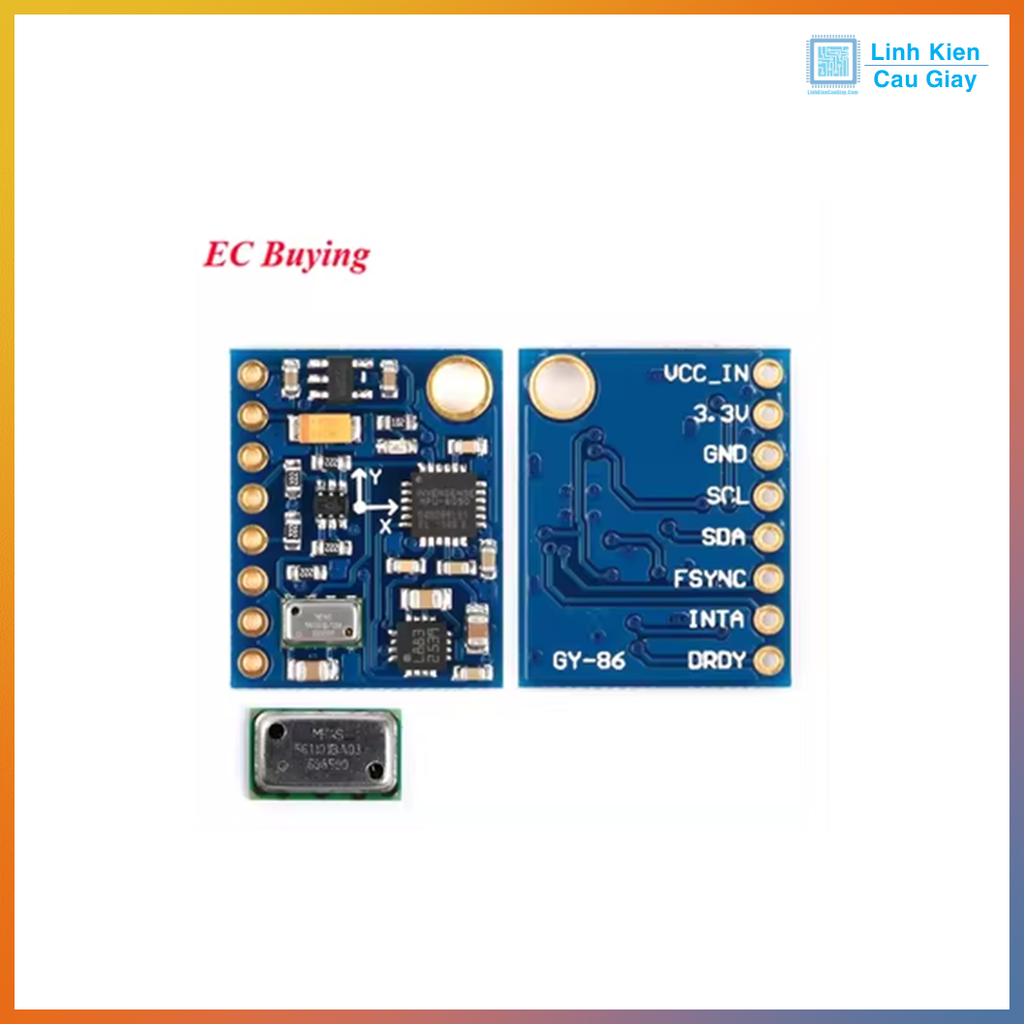Module Cảm Biến 10 DOF Bậc Tự Do GY-86 MPU6050 + HMC5883L + MS5611