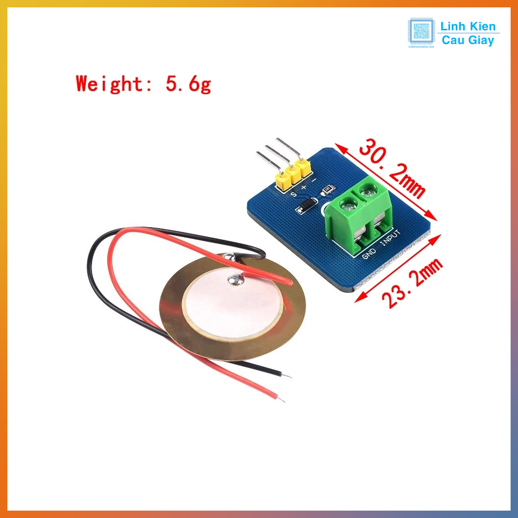 Module cảm biến rung loa gốm