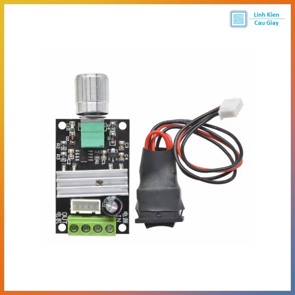 Module Điều Khiển Động Cơ DC 6V -28V 3A có công tắc đảo chiều