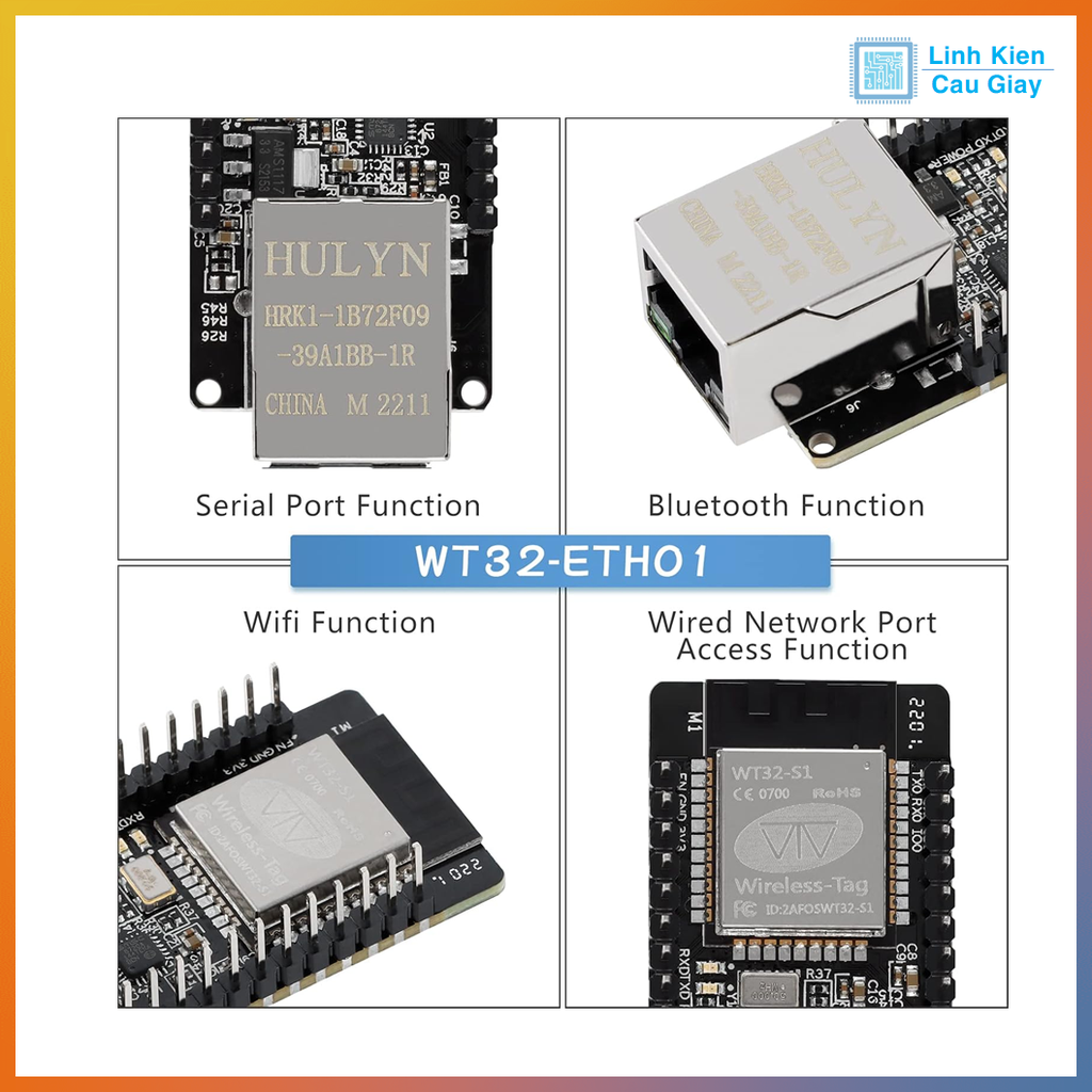 Module ESP32 Ethernet LAN8720 WT32-ETH01