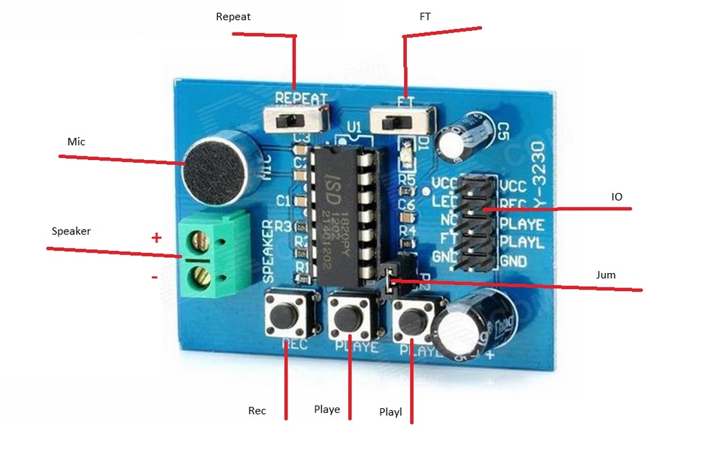 Module Ghi Âm ISD1820