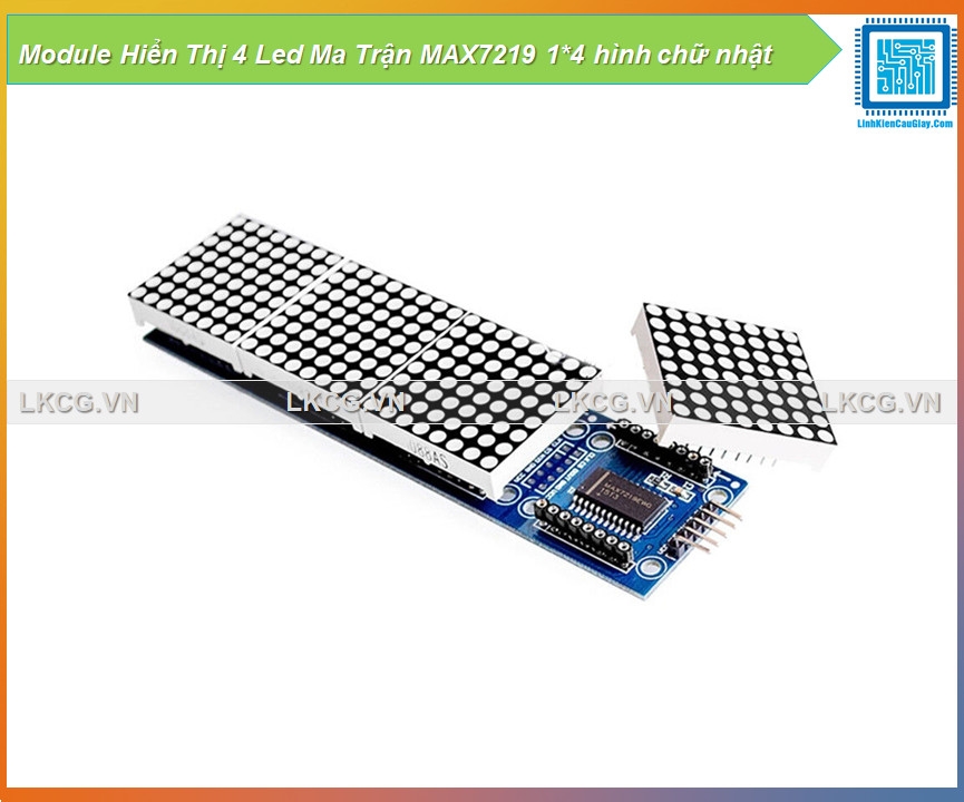 Module Hiển Thị 4 Led Ma Trận MAX7219 1*4 hình chữ nhật