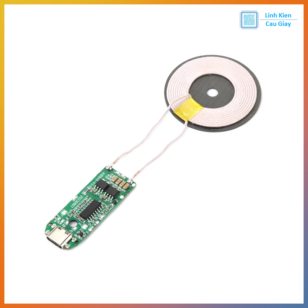 Module mạch Sạc Không Dây K8 K9 15W Type-C (Loại phát)