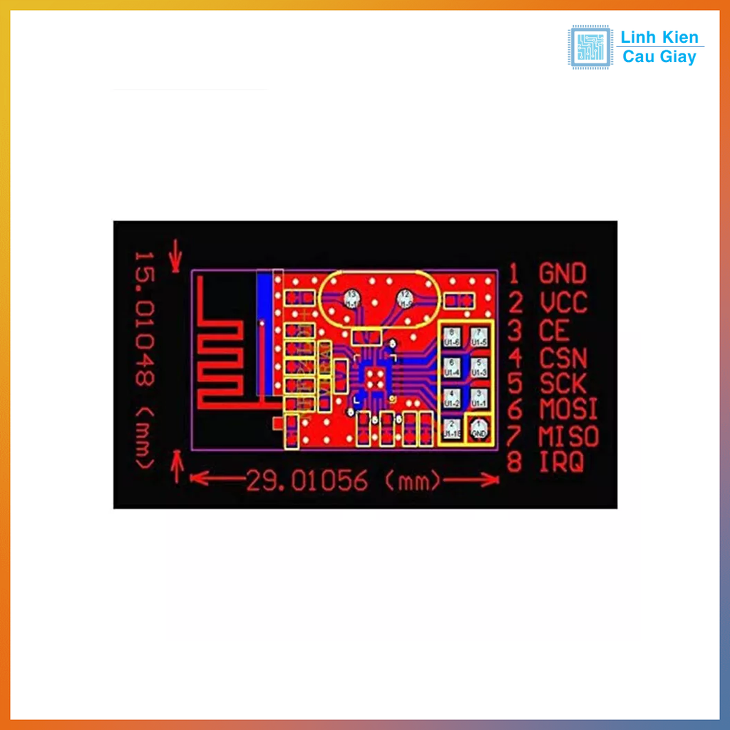 Mạch thu phát NRF24L01 + 2.4Ghz