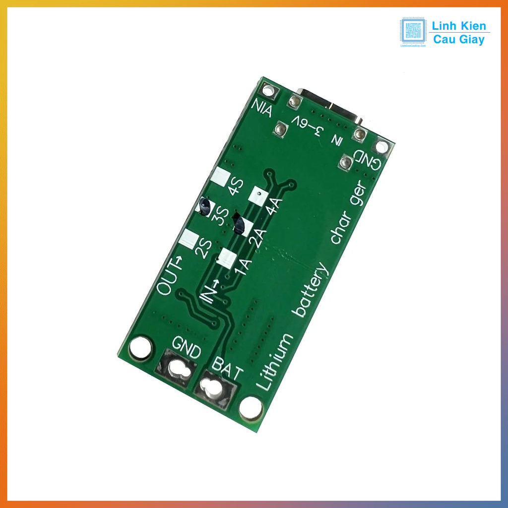 Module sạc pin Lion 2s 3s 4s 1A cổng Type-C