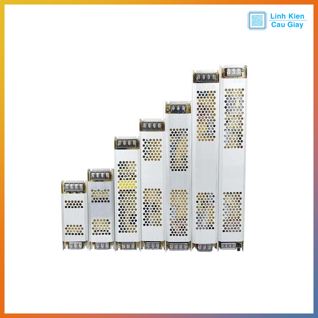 Nguồn led 12V mỏng 12,5A - 16,7A  - 25A dùng cho đèn led