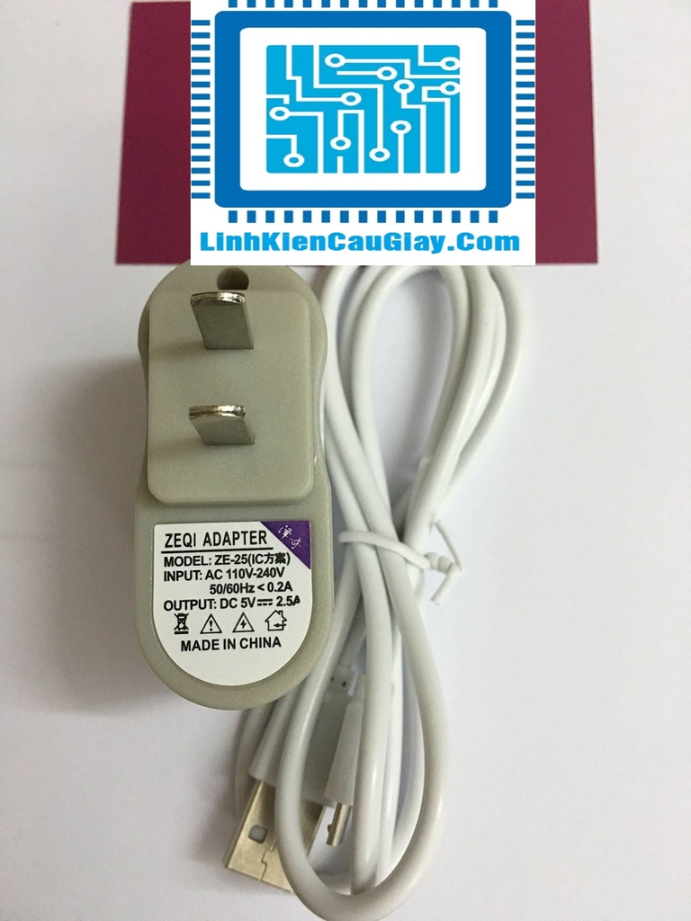 Nguồn USB Raspberry Pi 5V – 2.5A