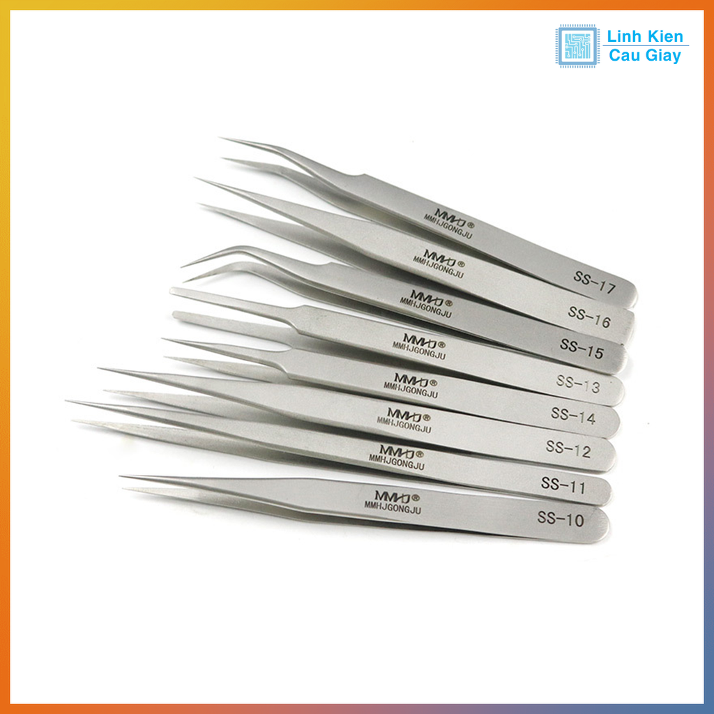 Nhíp, Panh kẹp, gắp linh kiện Inox thép không gỉ
