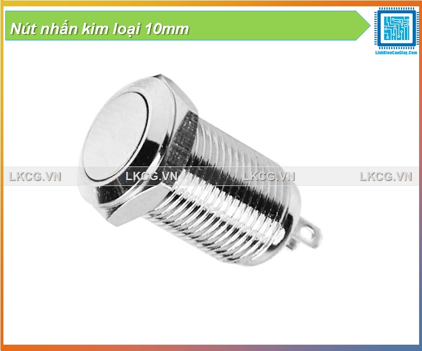 Nút nhấn kim loại 10mm