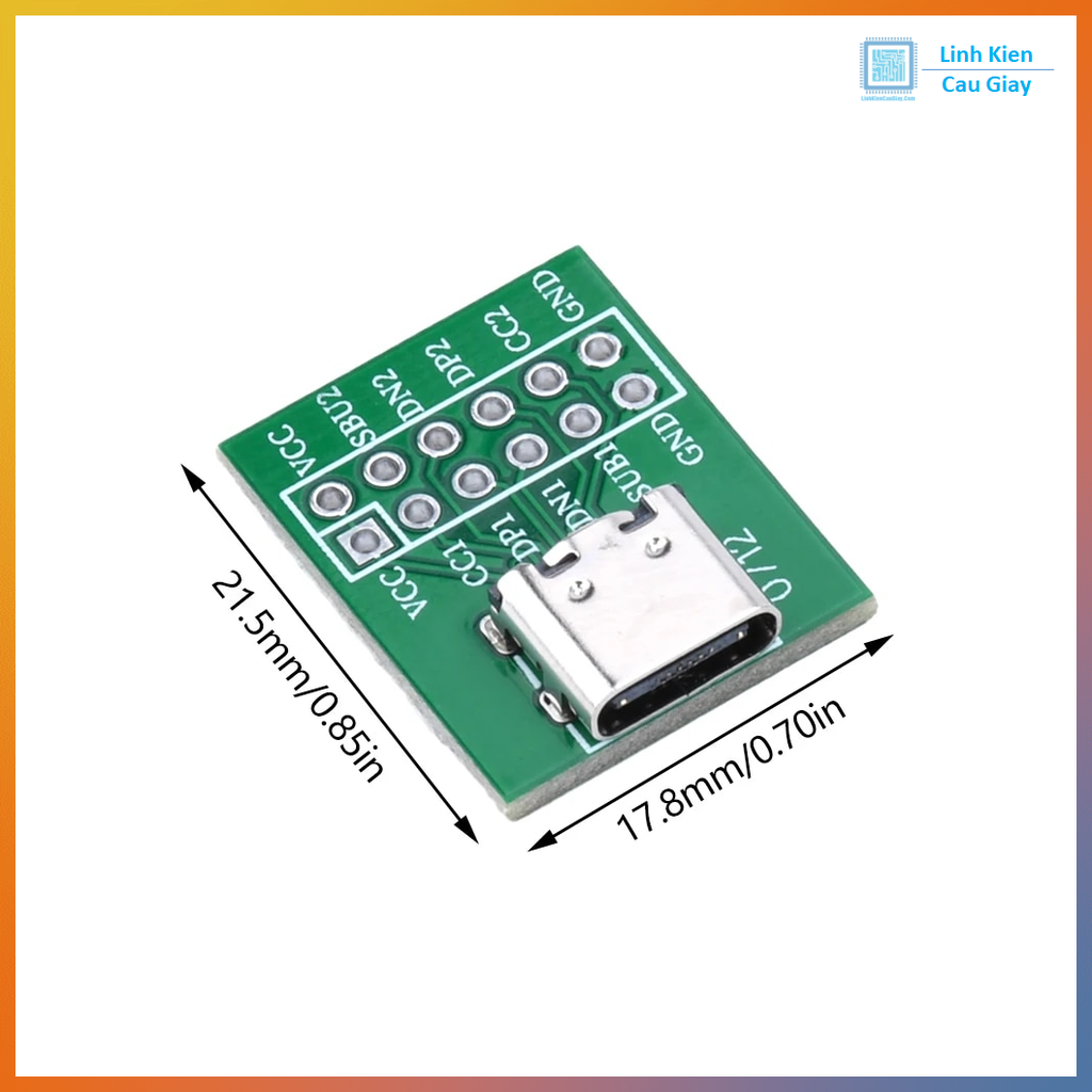 PCB chuyển đổi USB-A, USB-B, Micro USB, Mini USB, Type-C ra chân cắm 2.54mm