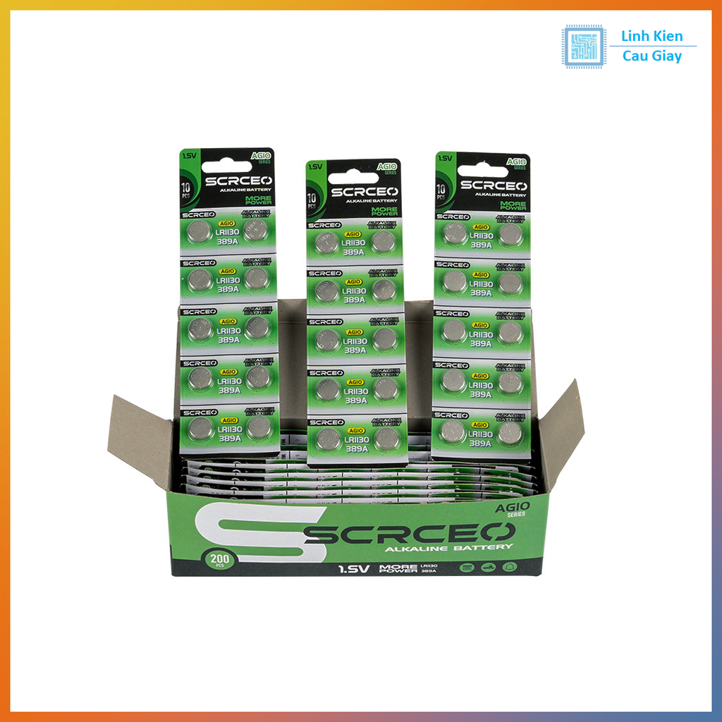 Pin cúc áo kiềm LR1130 / AG10 1.5V Alkaline