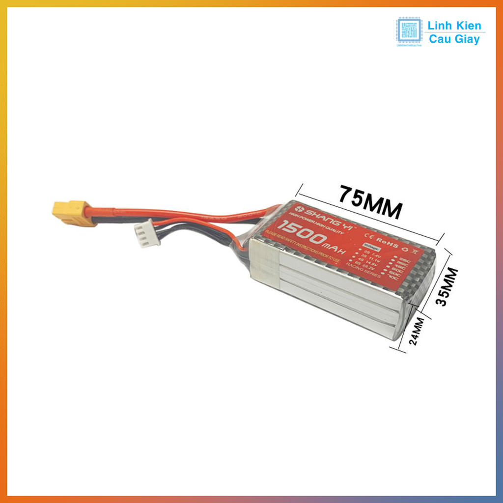 Pin Lipo 3S 4S dòng xả 25C 35C
