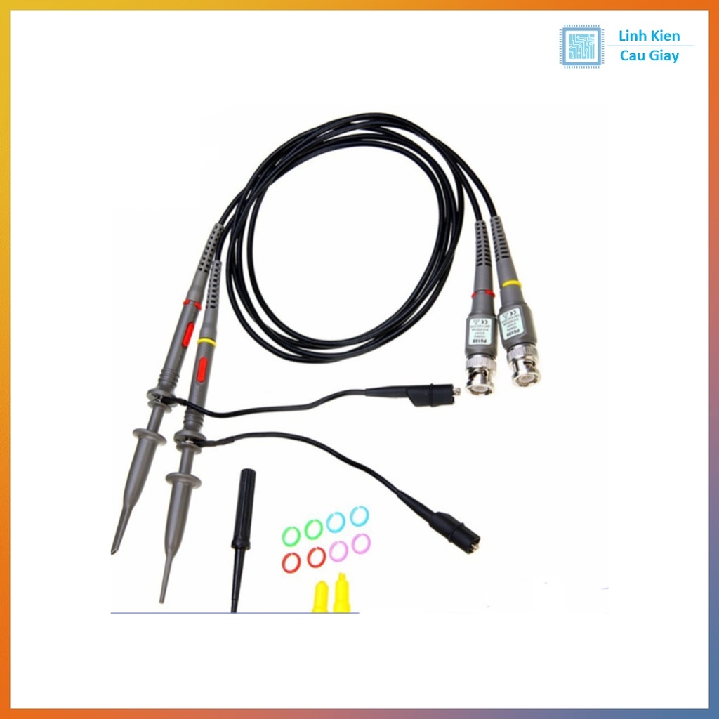Que Đo Oscilloscope P60100 100MHz 1X/10X – Dây Đo Máy Hiện Sóng BNC (1 Sợi)