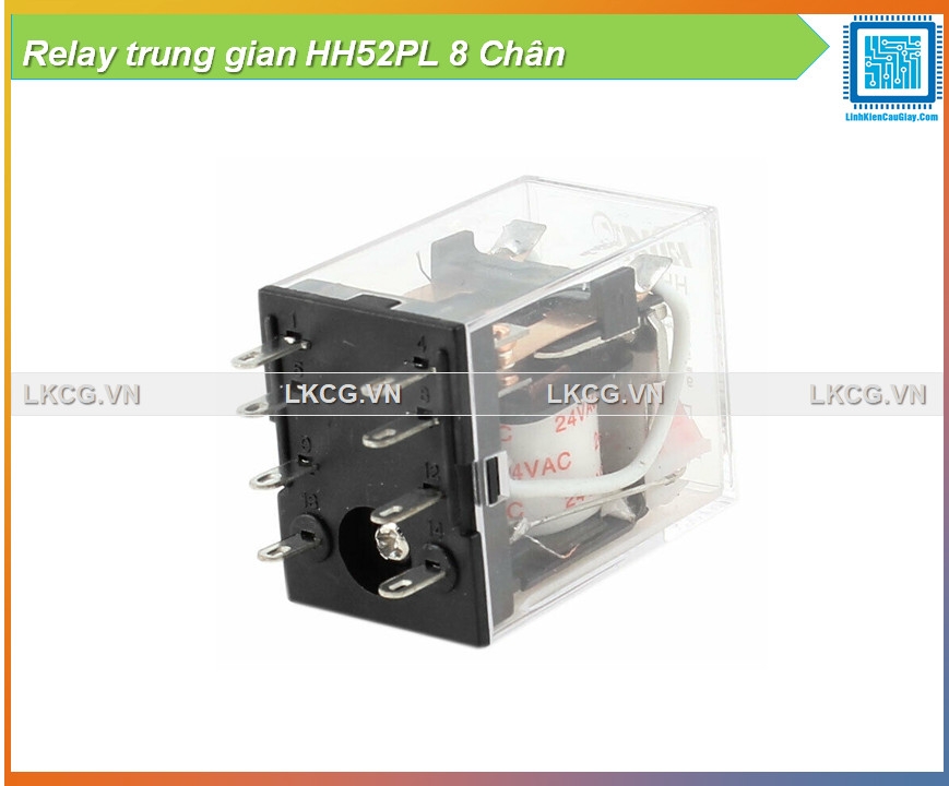 Relay trung gian HH52PL 8 Chân