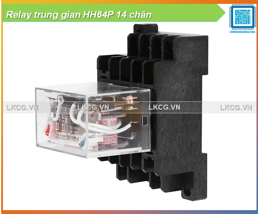 Relay trung gian HH64P 14 chân