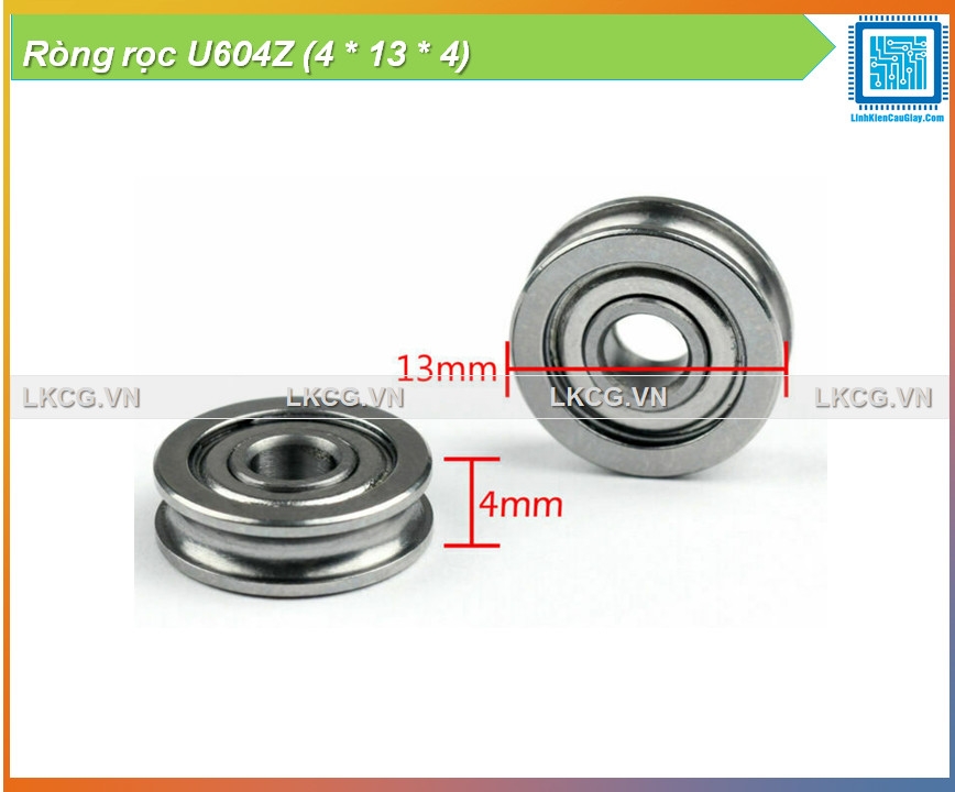 Ròng rọc U604Z (4 * 13 * 4)