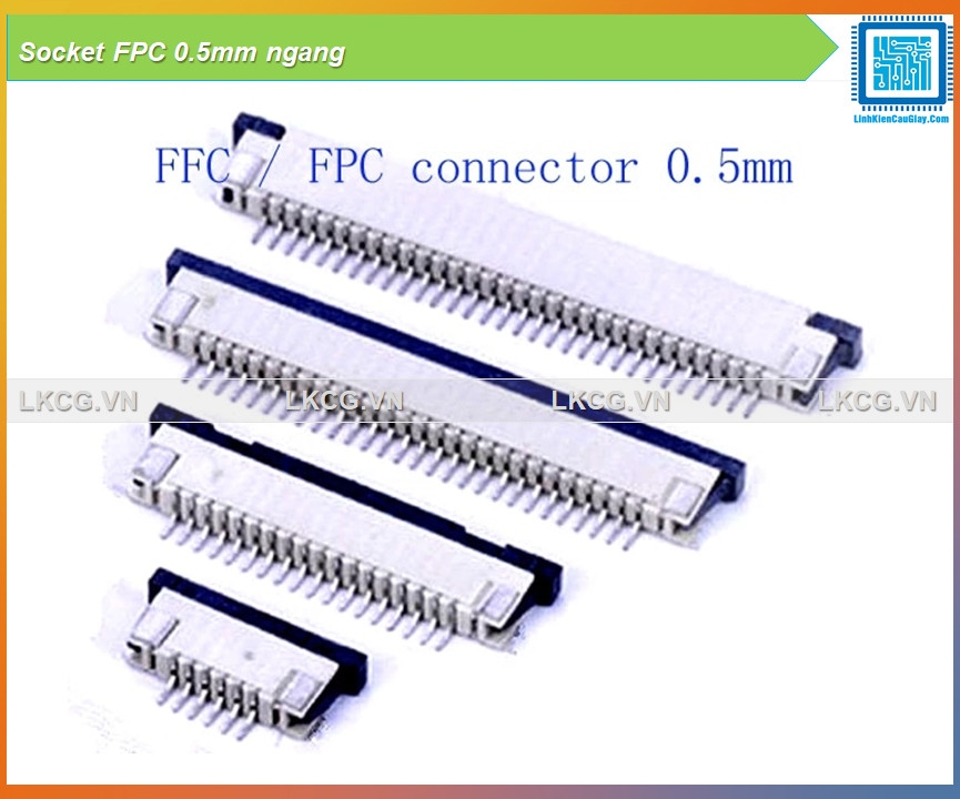 Socket FPC 0.5mm ngang