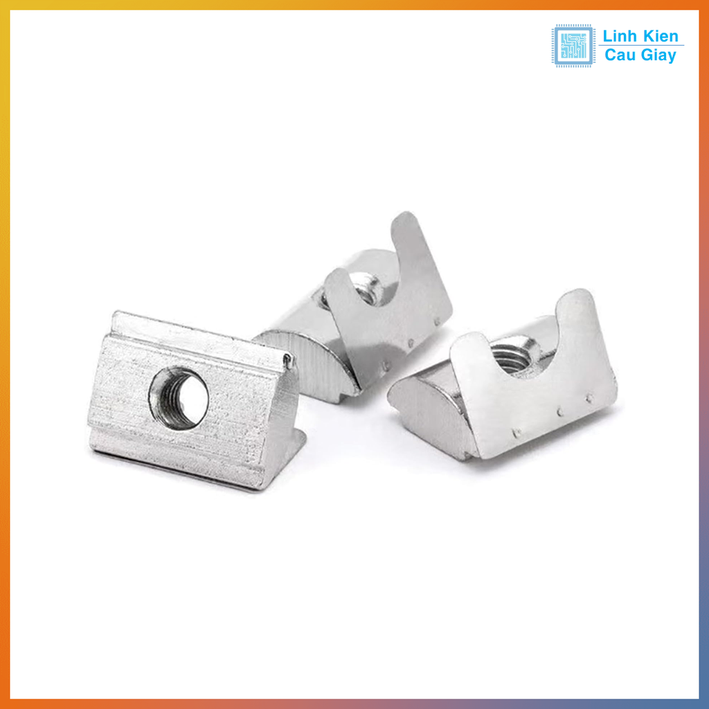 Tán Lá, Tán Lẩy, Tán Lò Xo Đàn Hồi T-Nut Lá, T-Nut Lẩy Cho Nhôm Định Hình 2020, 3030, 4040