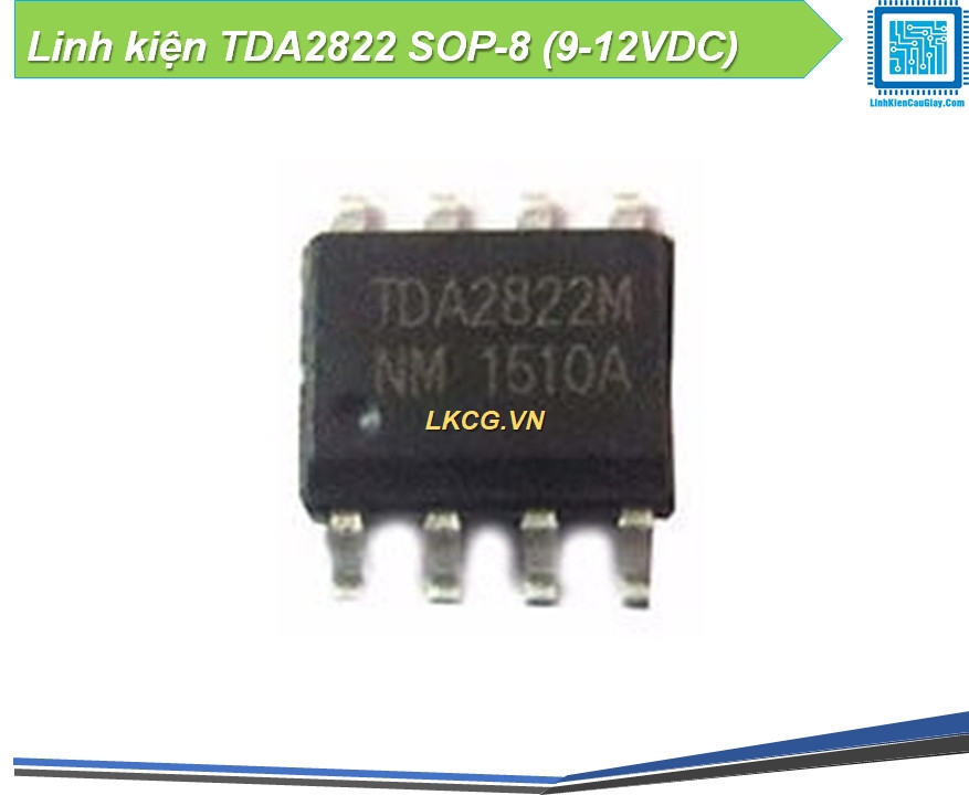 Linh kiện TDA2822 SOP-8 (9-12VDC)