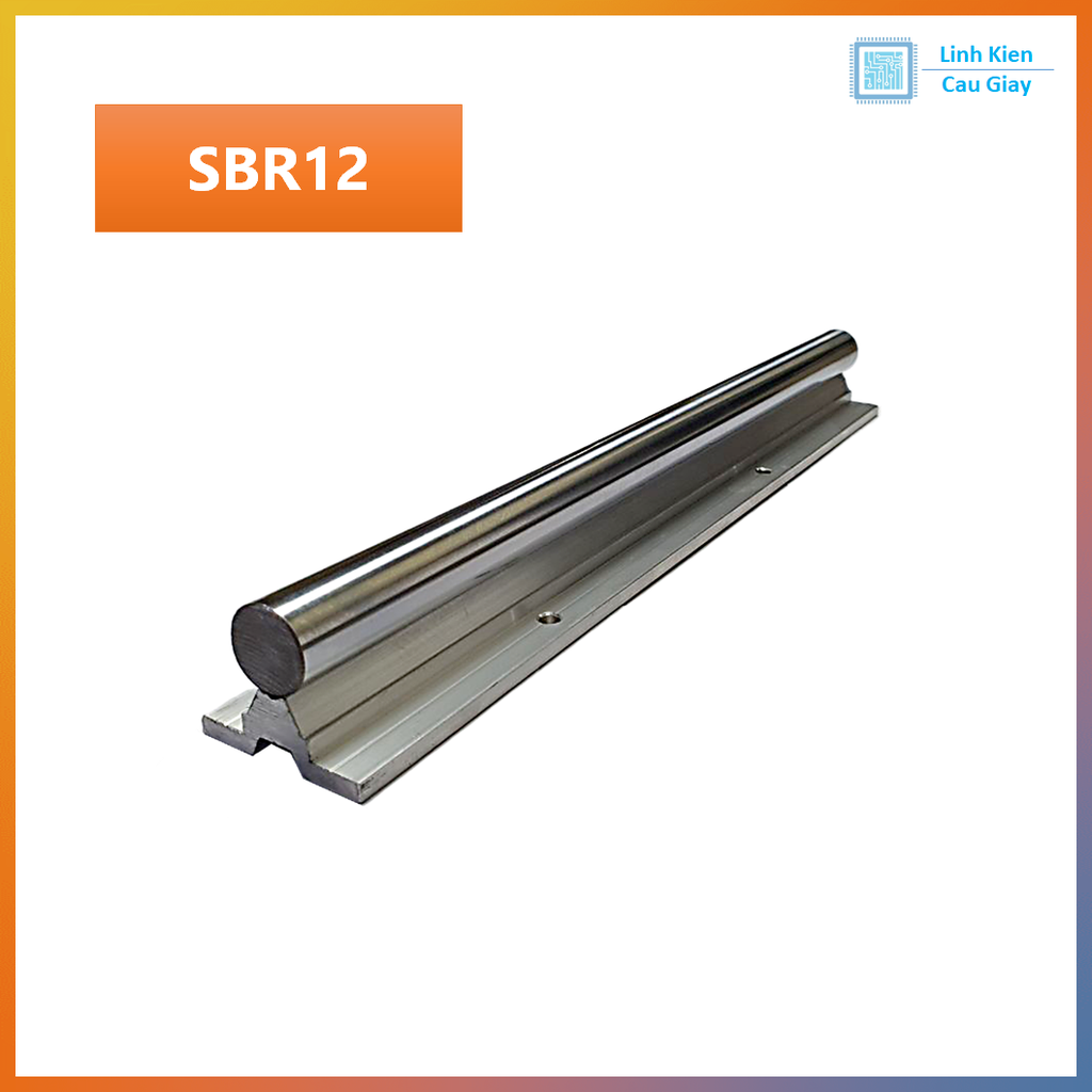 Thanh trượt tròn có đế SBR10, SBR12, SBR16, SBR20, SBR25 (1 mét)