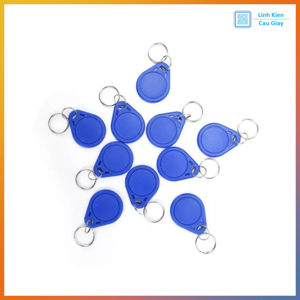 Thẻ từ móc khóa RFID 125kHz,  NFC 13.56 MHz (Dùng cho sao chép)