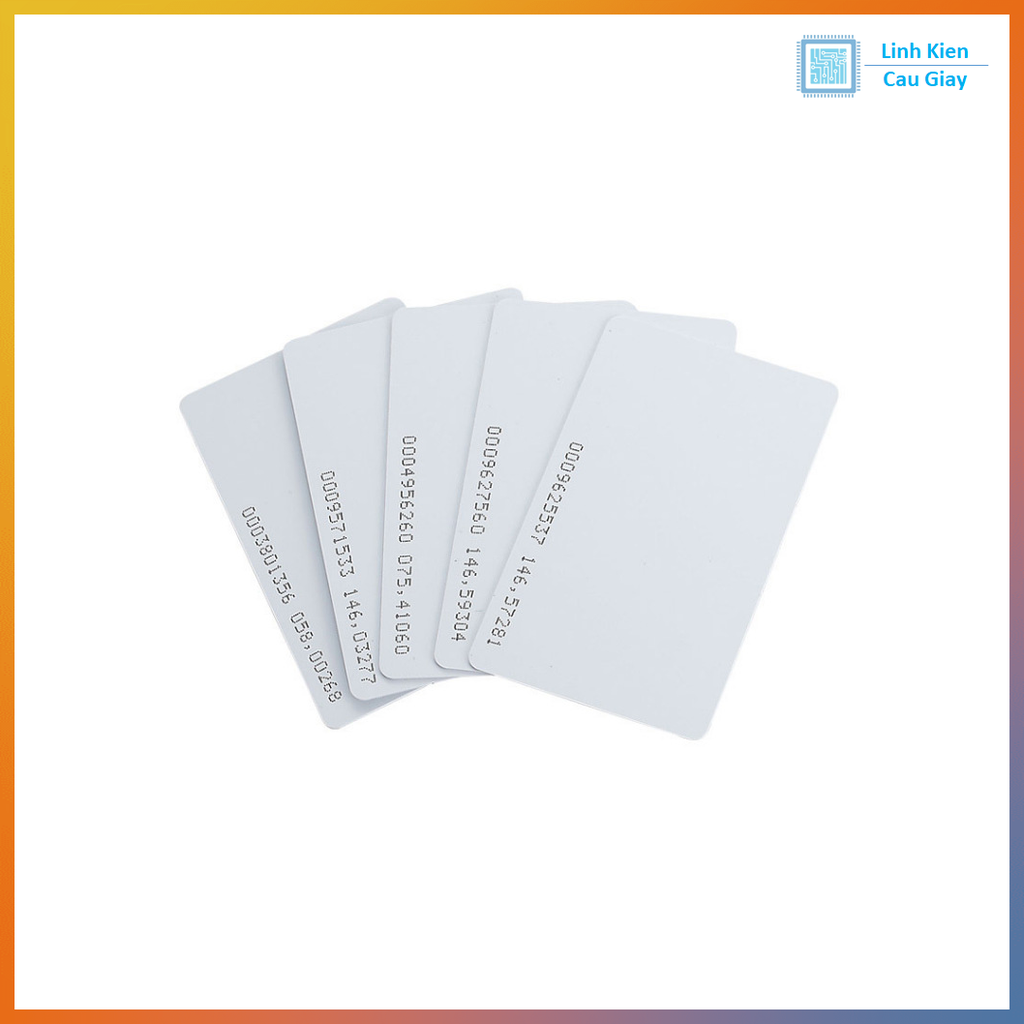 Thẻ từ RFID 125kHz trắng mỏng EM4100