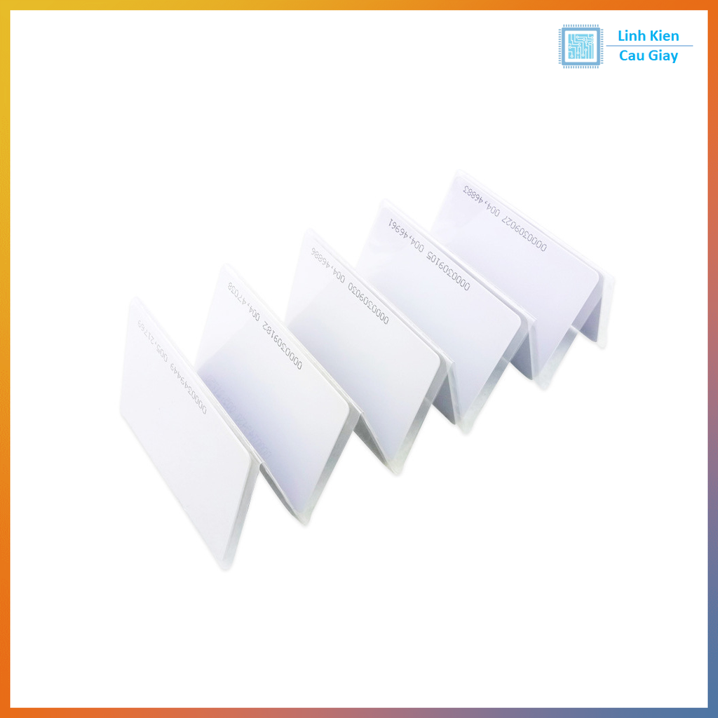Thẻ từ RFID 125kHz trắng mỏng EM4100