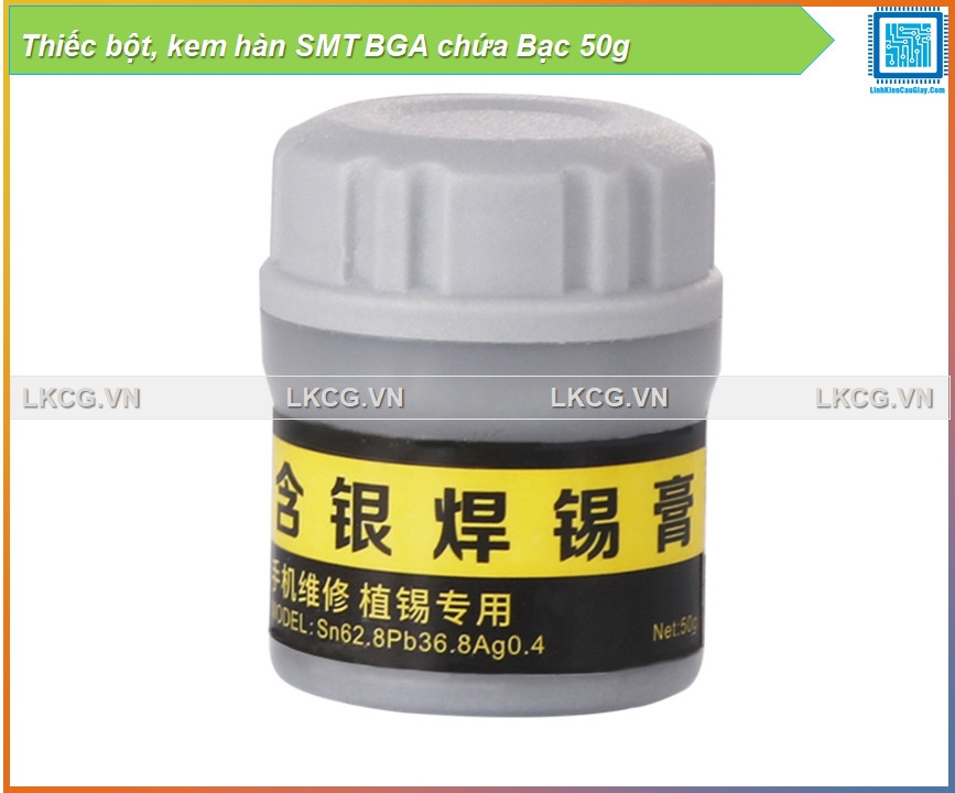 Thiếc bột, kem hàn SMT BGA chứa Bạc 50g